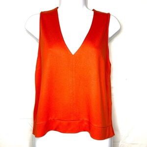 Zara Sleeveless‎ Top Orange Small Minimalist